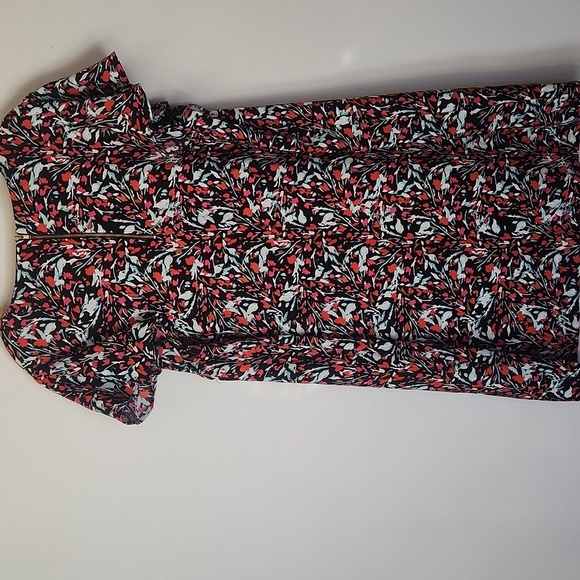 Tahari My Perfect Shape Plus Floral Shift Dress Cap Ruff, Size 1x - Picture 8 of 8